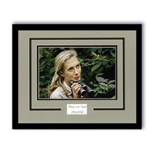 Jane Goodall AUTOGRAPH Signed Primatologist Custom Framed 11x14 Display C ACOA