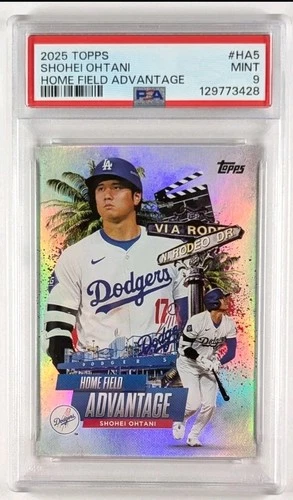 2025 Topps Shohei Ohtani Homefield Advantage #HA-5 LA Dodgers PSA 9 MVP GOAT