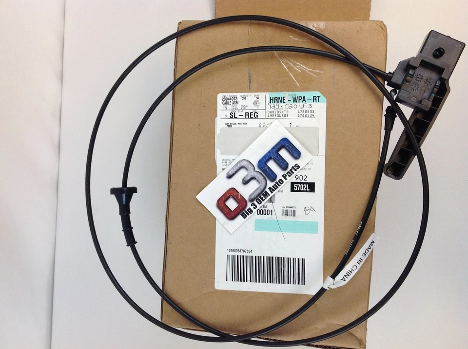 Chevrolet Malibu Buick Lacrosse Regal Capó Pestillo Liberación CABLE con Mango Nuevo OEM Foto 3 de 3