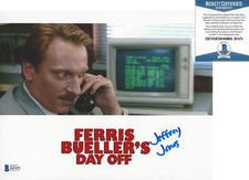 JEFFREY JONES SIGNED FERRIS BUELLER'S DAY OFF ED ROONEY 8x10 PHOTO G BECKETT COA