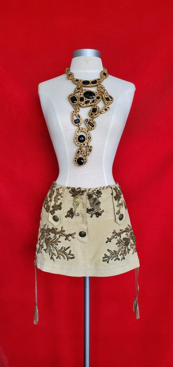 ミニスカート ROBERTO CAVALLI SKIRTS Roberto Cavalli Beaded Mini Skirt - Taille Unique FR