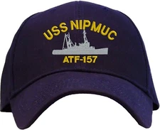 USS Nipmuc ATF-157 Embroidered Baseball Cap - Available in 3 Colors