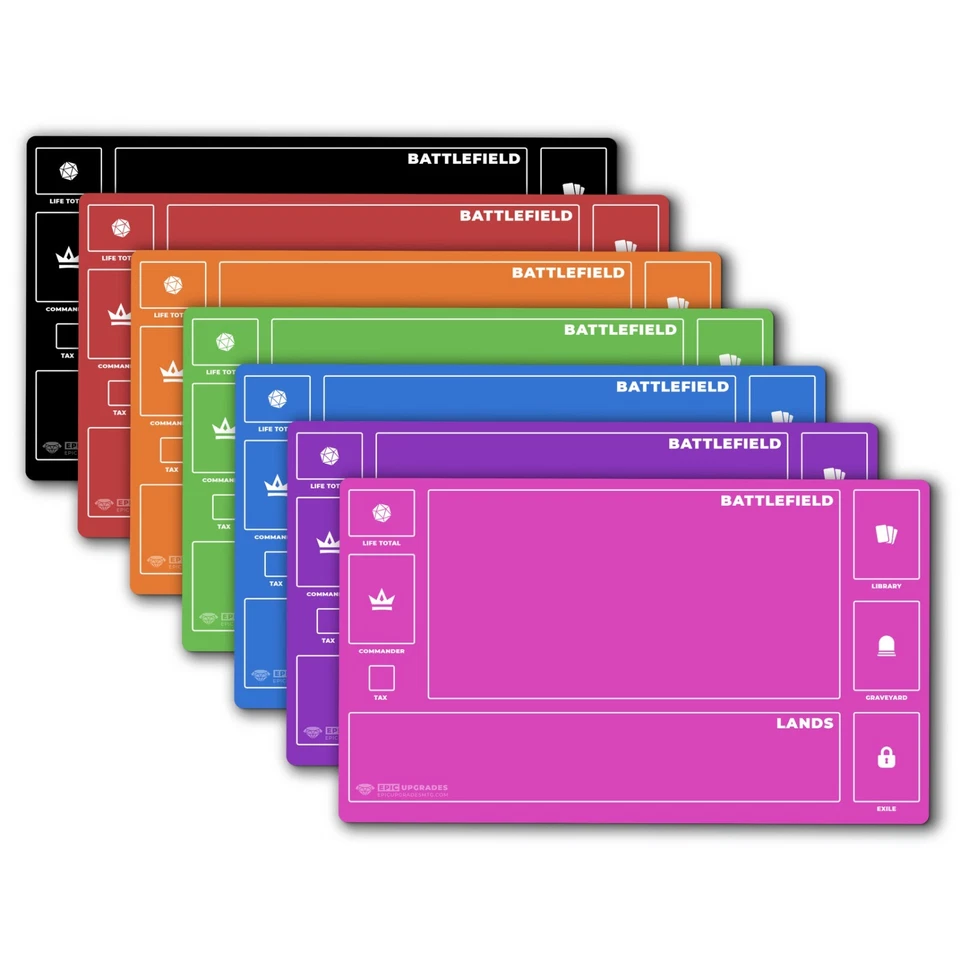 MTG Playmat for Commander Magic the Gathering Mat with Zones for EDH Player - Image 2 of 4