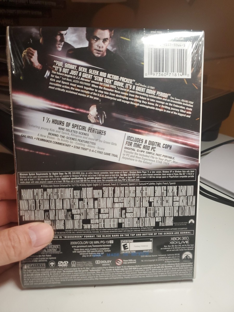 Star Trek (DVD, 2009, 2-Disc Set, Special Edition Includes Digital