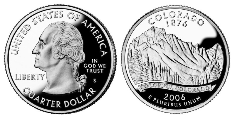 SILVER 2006 S GEM BU PROOF COLORADO STATE QUARTER UNCIRCULATED /PF COIN #3988