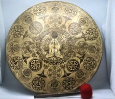 23 inch Special hand-carved Gong bell, Tibetan Prayers Gong - health wellness