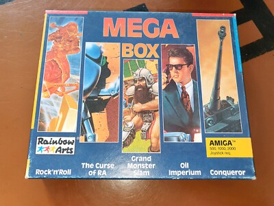 ## Mega Box mit Curse of RA, Oil Imperium, Conqueror ua  für Commodore Amiga ##