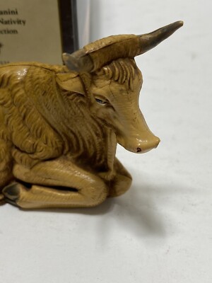 Vintage 1992 Fontanini Seated Ox Heirloom Nativity Figure 5 Inch