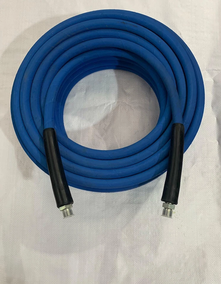Blue Pressure Washer/Jet wash hose - 3/8" 2 Wire; Karcher or BSP ends.