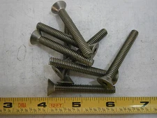 Machine Screws 1/4-20 x 2 Flat Socket Cap Stainless Steel Lot of 8 #3703
