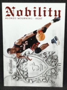 2014 Panini Excalibur Basketball Orange Alonzo Mourning #18