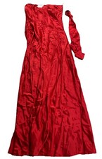 Reformation Women’s Lipstick Pren Silk Dress Large