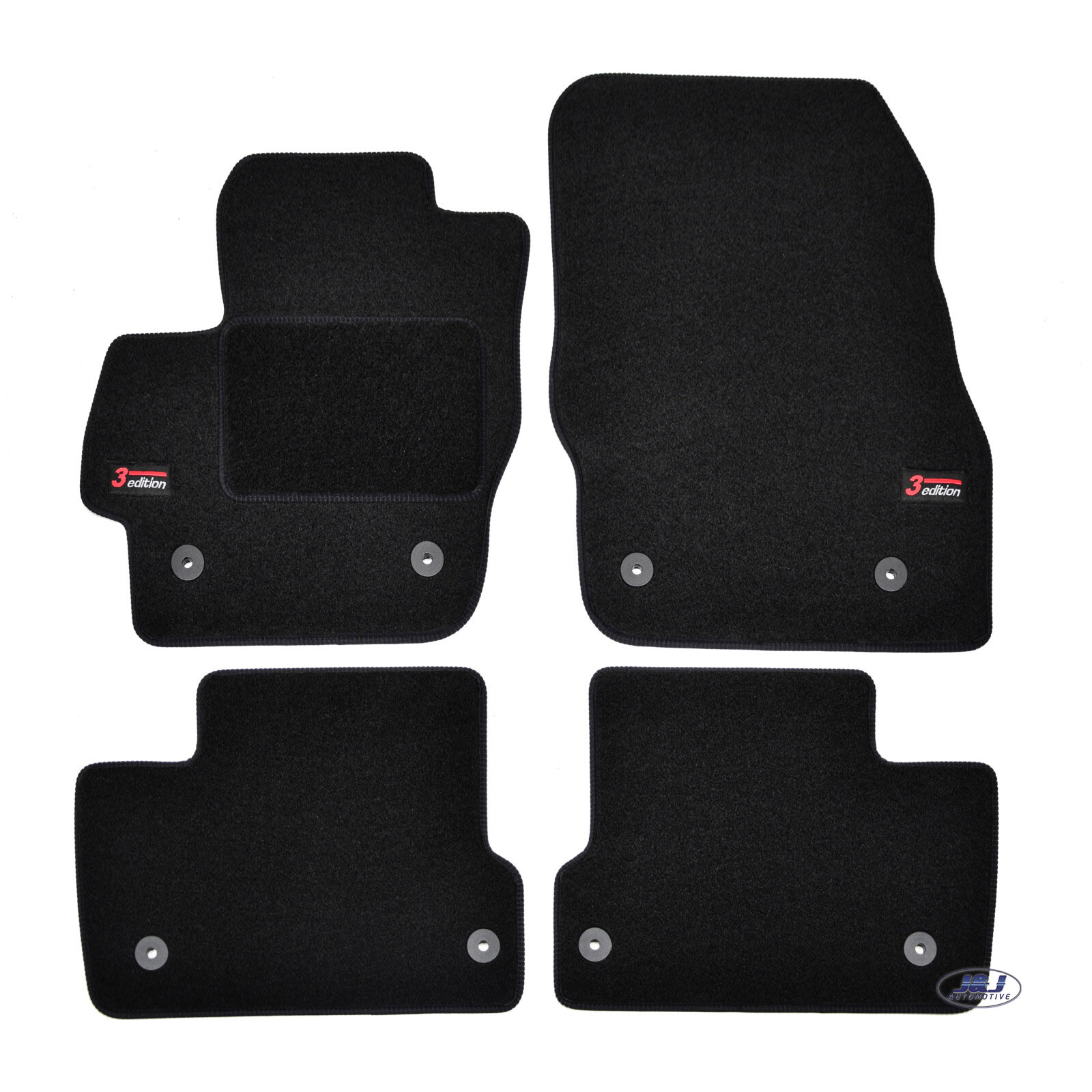 Tapis de sol Mazda 3 2009-2012 en velours Premium avec logo brodé haut de gamme
