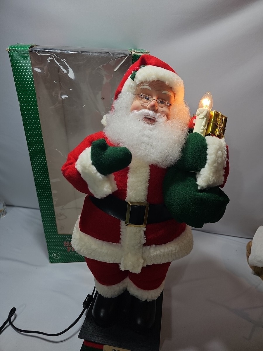 Holiday Creations Noel Santa Claus Animated Figure Lighted Motion