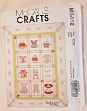 McCall’s Pattern M6412 Dimensional Quilt Sewing Craft Project 6412 (H)