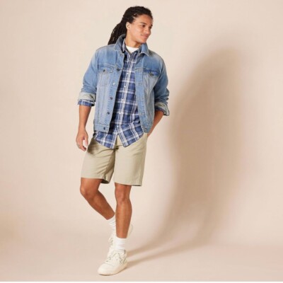 Amazon Essentials Men's Classic-fit 9 Short Khaki 33W