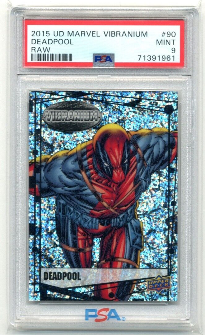2015 Upper Deck Marvel Vibranium #90 Deadpool Raw PSA 9 Low Pop