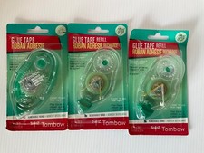 2- Tombow 62109 Mono Adhesive Refill Removable-.33"X39', 1- 62108 dispenser NEW