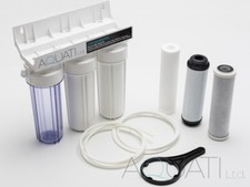 Aquati 3 Stage HMA Heavy Metal Reduction Water Filter De-Chlorination System US