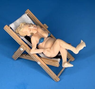 Sexy Granny At The Beach Figurine