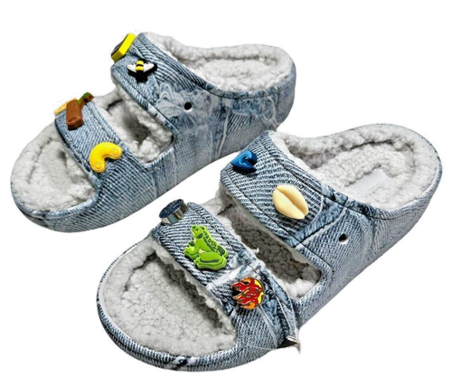 SZA x Crocs Cozzzy Sandal Slides Size US 6 W / US 4 M Denim LIMITED EDITION  OBO | eBay