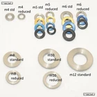Titanium Washer Ti M4 M5 M6 M8 M10 M12 DIN 125 and Reduced OD Blue Black Gold