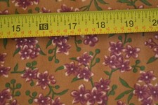 By 1/2 Yd, Burgundy Floral on Green  Brown, Thimbleberries/Northern Lights/B928