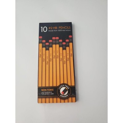 Back To School 3 Pack Of Scholar Non-Toxic Latex Free Eraser #2 HB Pencils