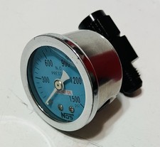 Nos 15918nos Nitrous Pressure Gauge 0-1500 Psi Liquid Filled 18 Npt Inlet Blue Nos 15918nos Nitrous Pressure Gauge 0-1500 Psi Liquid Filled 18 Npt Inlet Blue