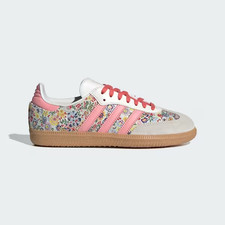NEW Adidas Samba OG X Liberty London Elastic Lace Sneakers Toddler Pink Floral