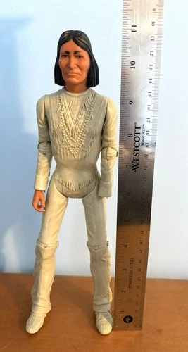 VTG 1967 Marx Johnny West Geronimo Indian 12” Action Figure (Missing One Hand)