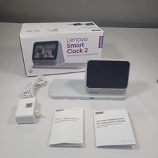 Lenovo Smart Clock 2 w/ Wireless Charging Dock Google Assistant Tested