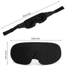 Travel 3D Eye Mask Sleep Soft Padded Shade Cover Rest Relax Blindfold