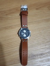 Hamilton Khaki Aviation Men's Black Watch with Brown Leather Band - H77616533 3