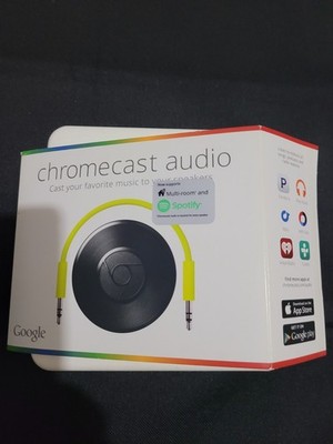 google chromecast audio, with mini optical cable. Good condition
