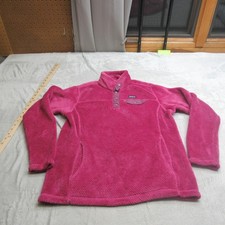 Patagonia Sweatshirt Girls XXL 16-18 Pink Fuzzy Fleece Re-Tool Snap-T SOFT WARM