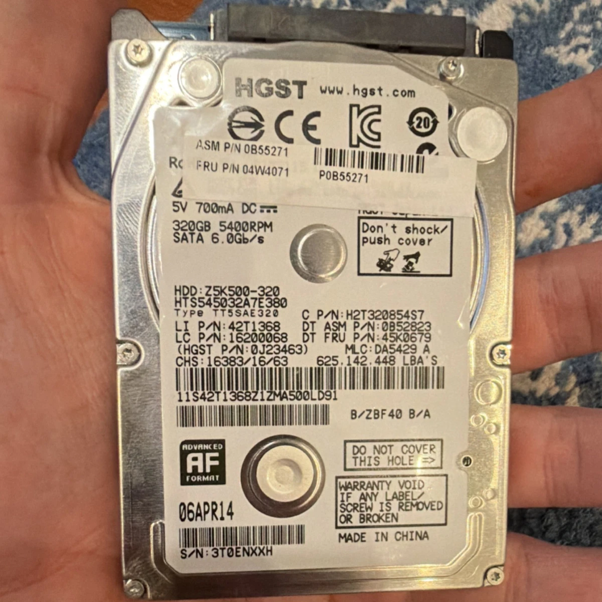 HGST SATA I 320 GB Internal Hard Disk Drives for sale | eBay