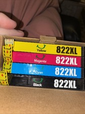 4 Pack 822XL T822XL Ink Cartridge For Epson WorkForce Pro WF-3820 WF-4820 WF-483