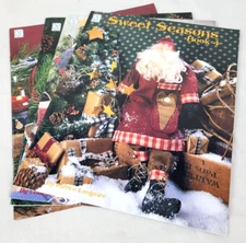 Lot of 4 DPC Christmas Sewing Pattern Leaflets - Snow Angels, Sweet Seasons