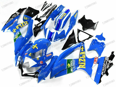 For GSXR600/750 2008-2010 Blue Rizla ABS Injection Mold Bodywork Fairing Kit