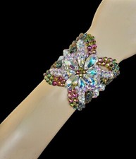 ballroom dance jewelry braselet. Crystals AB/Vitrail Medium luxe 
