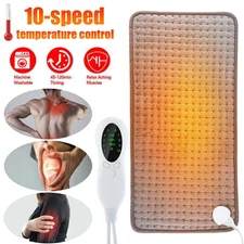Electric Heating Pad for Back Pain & Cramps Relief Auto Shut Off 10 Heat Levels