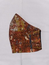 Handmade Washable Face Mask With Filter Pocket and Elastic For The Ears