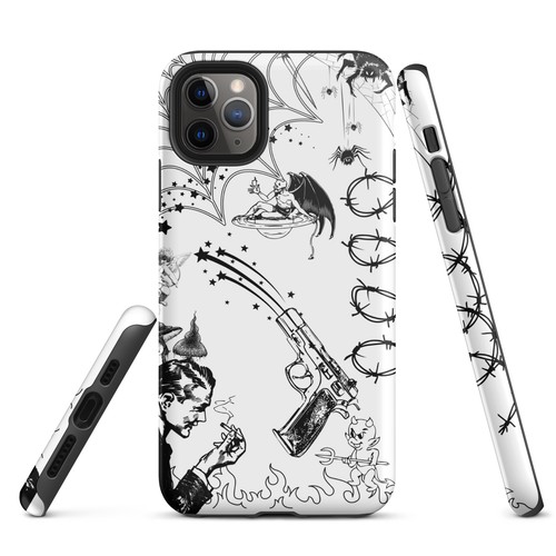 Goth, edgy phone case iphone case, iphone 14, 13, Tough iPhone case, skater - 第 4/16 張圖片