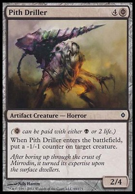 4x Pith Driller New Phyrexia MtG Magic Black Common 4 x4 Card Cards