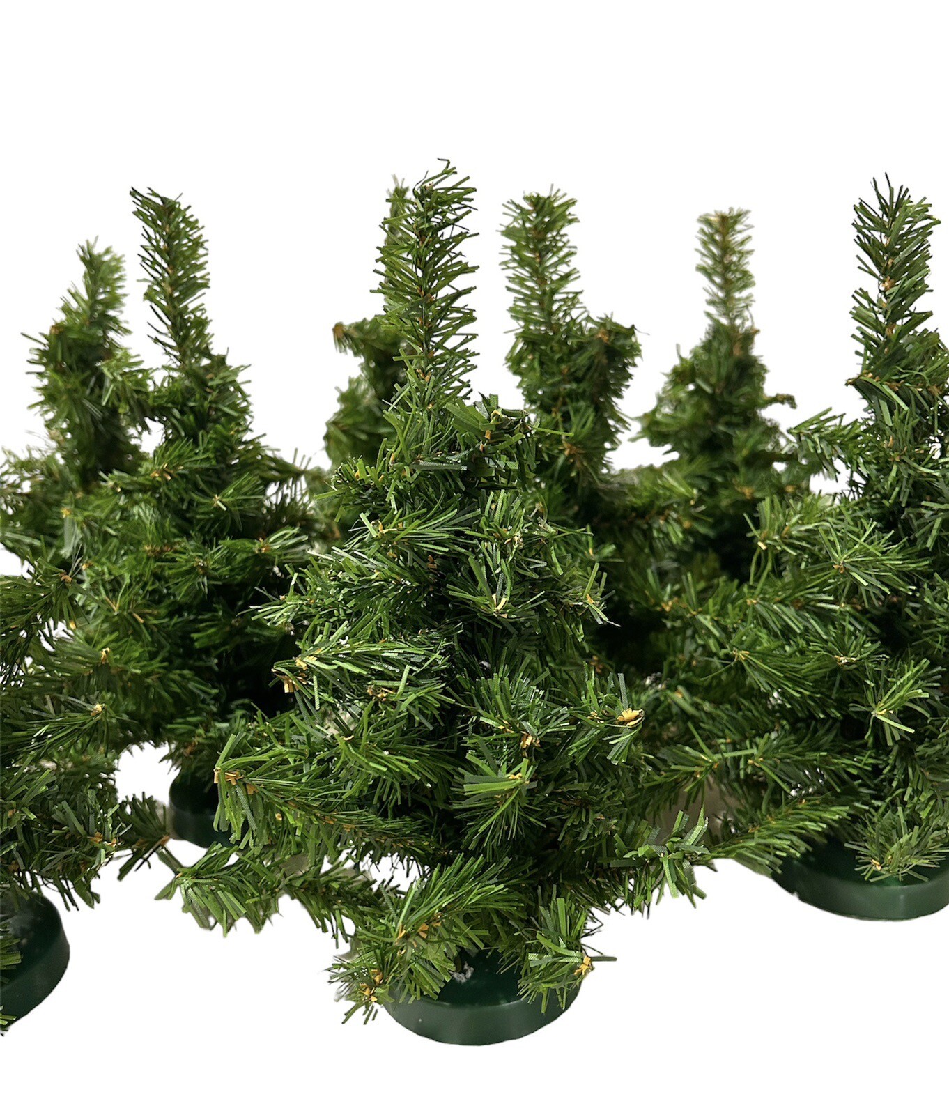 Lot Of 10 Artificial Spruce Christmas Trees 8” Use With Dept 56 eBay