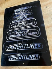 Freightliner History Aluminum Tin Sign 12" x 18"