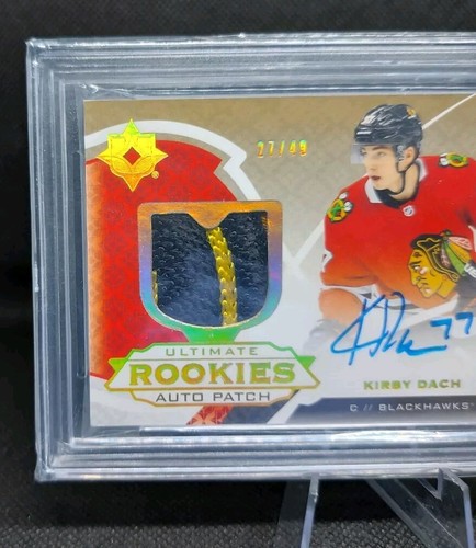 19-20 UD Kirby Dach Ultimate Rookies Auto Patch /49 Ultimate Collection MNT 8.0 - Picture 2 of 4
