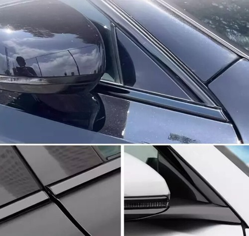 Black Stainless Steel Window Molding Strip Cover Trims For Volvo S90 2017-2024 L - Picture 7 of 15