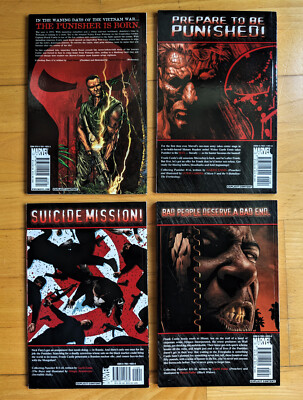 THE PUNISHER MAX TPB lot - Born, & Vols 1, 3, 6 Ennis Paperbacks